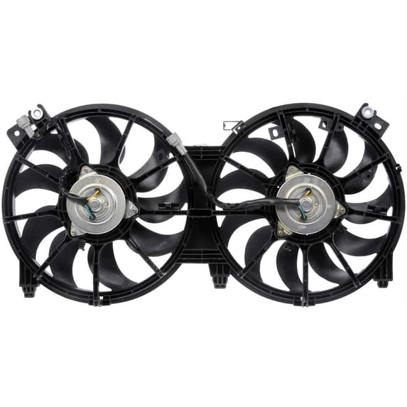New Dual Cooling Fan Assembly Compatible With Nissan Altima SV 4 Cyl 2.5L Altima SV 6 Cyl 3.5L Altima SL 4 Cyl 2.5L 2007-2021 By 76100 FA70435 CF23023 621660 214813NT0A 214813NT0B