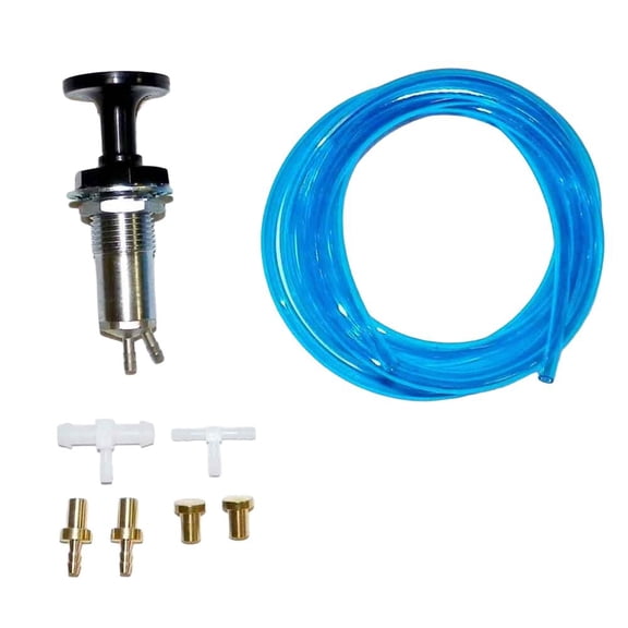 Dual Carburetor Primer Pump Kit Direct Fit Replacement Compatible with Mikuni BN SBN BNI 38 44 46mm Yamaha Sea-Doo Kawasaki 2-Stroke Jet Ski PWC Choke Upgrade Primer Hose Fittings Kit