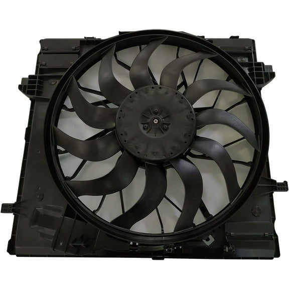 New Dual Radiator And Condenser Fan Compatible With Mercedes-Benz ML250 ML350 GL350 GL450 GL550 GLE350 GLS450 GLS550 Bluetec 4Matic Base 2012-2019 By MB3115127 099 906 40 00