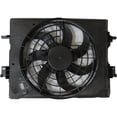 thumbnail image 1 of New Dual Radiator A/C Condenser Fan Compatible with 2020-2021 Nissan Versa S SV SR Sedan 1.6L I4 HR16DE 2018-2023 Kicks CVT FWD Brushless Motor 214815RB0B NI3115163 21481-5RB0B DOHC, 1 of 3