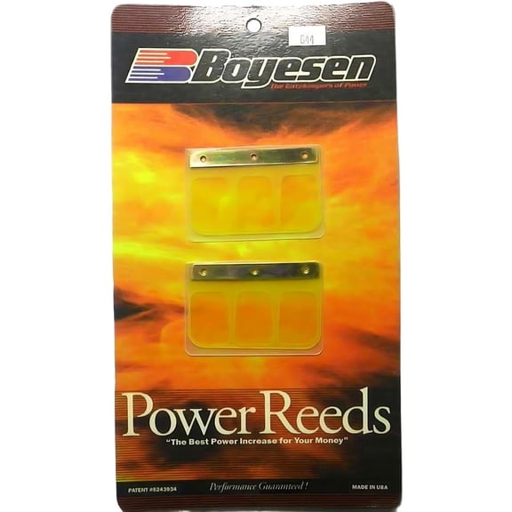 New Dual-Stage Power Reeds Compatible with 1990-1997 Yamaha WR 250 YZ 250 2-Stroke Motocross Boyesen 644 BR-644 Fiberglass Design Fiberglass Direct Replacement Aftermarket Patented