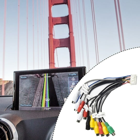 New Dual XDCPA10BT Pre-Amp/Video AV Input Output & Camera Cable 20 Pin