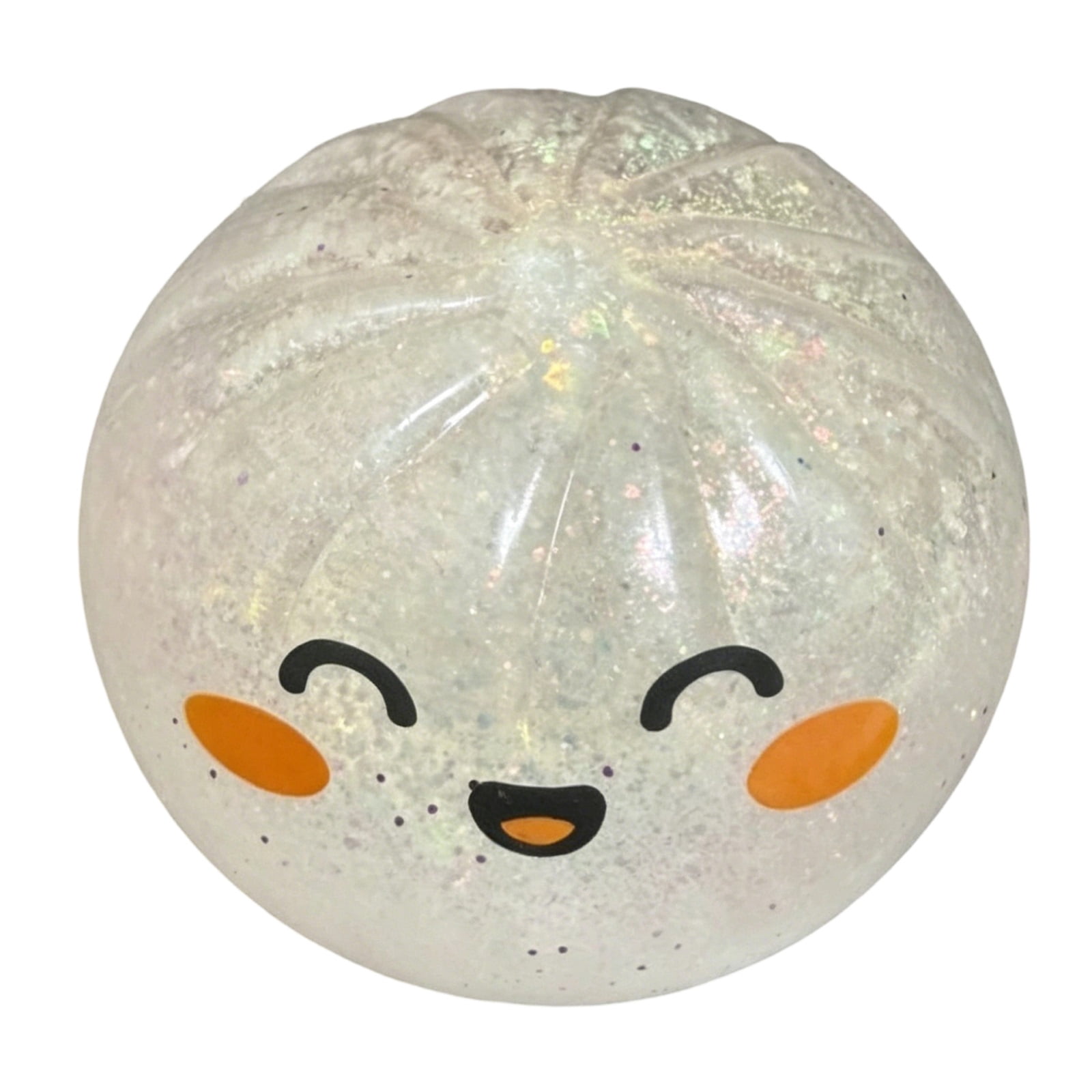 New Dumpling Squishies Toys, Giant Glitter Dumpling, Colorful Dumplings Stress Balls Fidget Sensory Toys,Squeeze Dough Ball Stress Relief Hand Toys with Food Steamer Stretchy Desk Toys