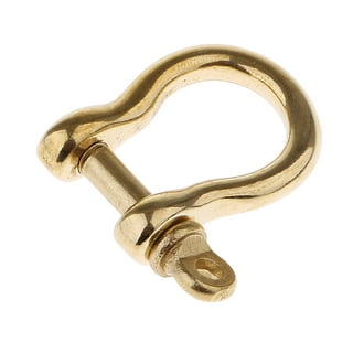 Brass Shackle Key Rings