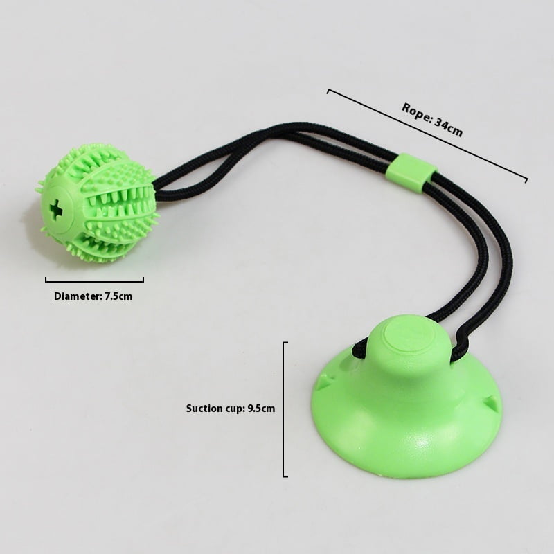 New Durable Dog Chew Toy with Suction Cup Interactive Treat Dispenser Ball for Boredom Relief and Energy Outlet