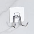 thumbnail image 1 of New Durable Load-bearing Mutifunction Traceless Hook Wall Hook Self Adhesive Sticky Hook SILVER, 1 of 8