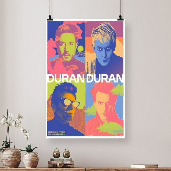 New Duran Duran poster Cruel World Fest by Matthew Lineham Size 24''x36'' - Postora