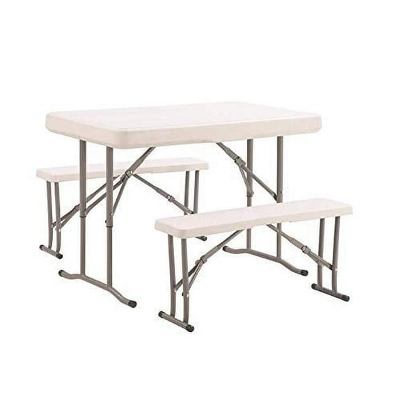New E Home Luxury Era 3 Pc Table and Bench Set