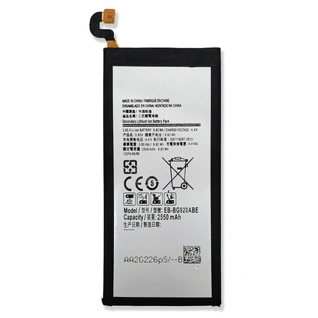 New EB-BG920ABE Internal Replacement Battery for Samsung Galaxy S6 G920 G920V G920P G920A G920F 2550mAh