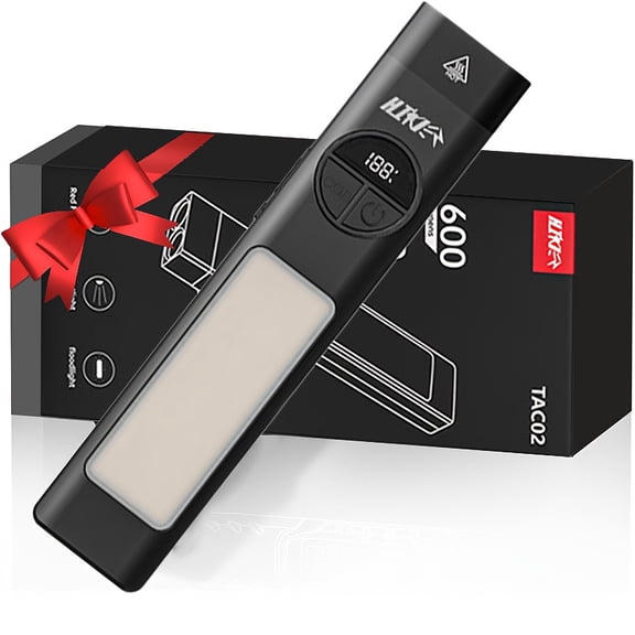 New EDC Tactical Flashlight, 1600LM, USB Rechargeable, LED Flat Light with Clip & Digital Display, IP44 Waterproof, Ideal Gift for Men, Dad, Husband, Camping & Emergency