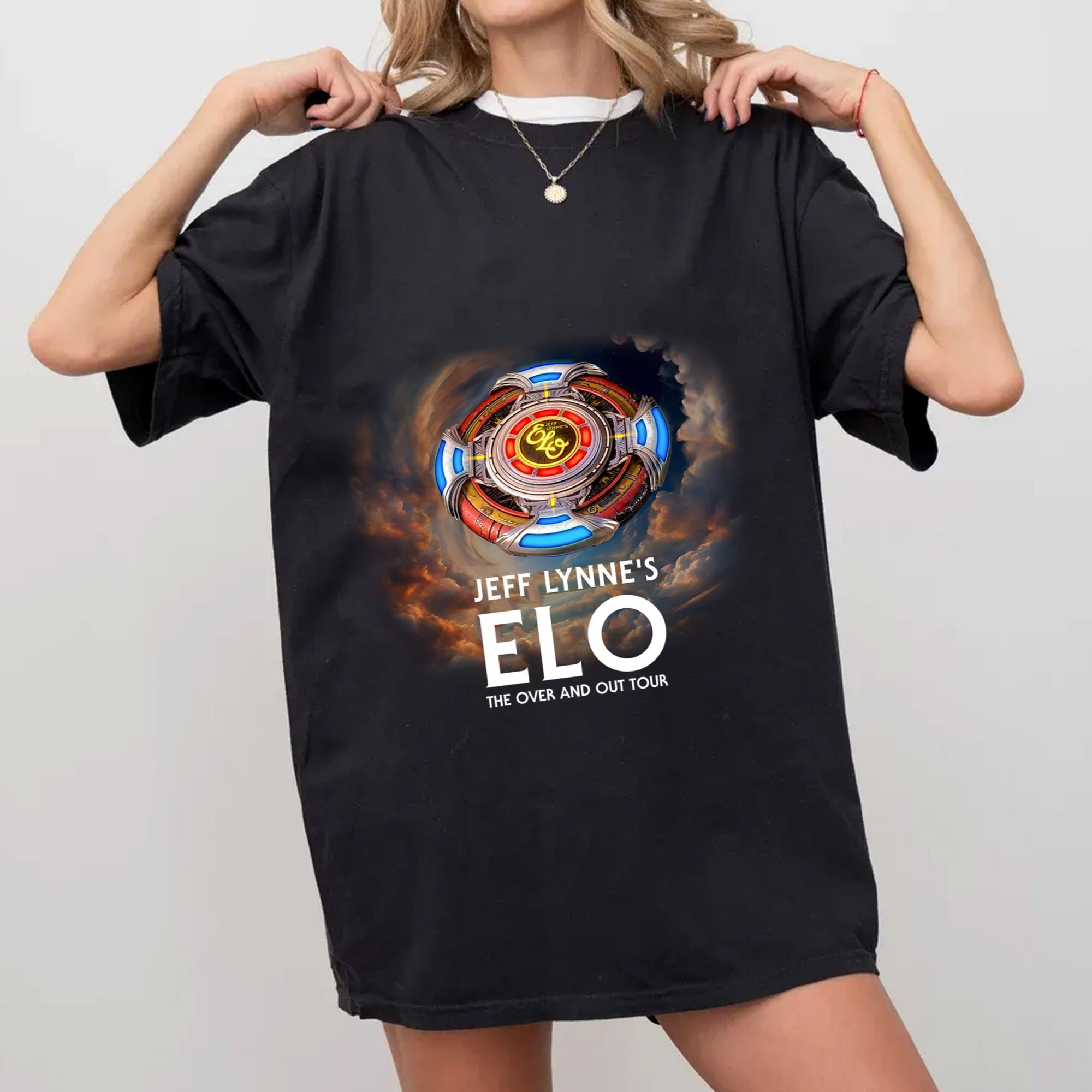 New ELO The Over and Out Tour 2025 Black TShirt, TShirt Beautiful