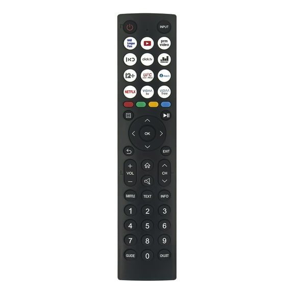 New EN2T36H-NP Replace Remote Control Fits for Hisense Remote with APP NBALEAGUE-PASS PRIME-VIDEO IKO CLICK.TV DEEZER 12+ UFC-FIGHT-PASS F-WATCH NETFLIX VIDAA-TV VIDAA-FREE
