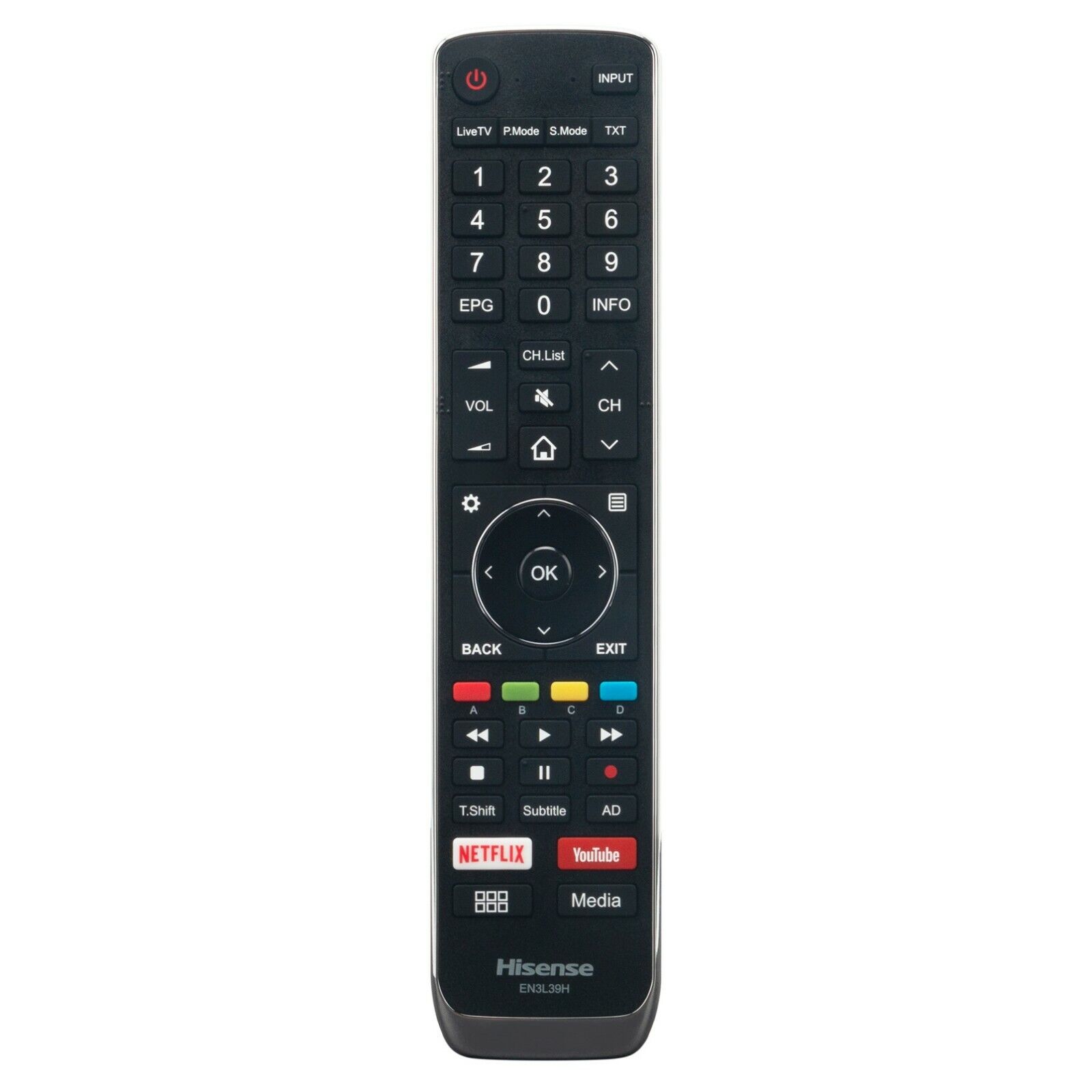 New EN3L39H Remote Control for Hisense Smart TV with Netflix YouTube ...