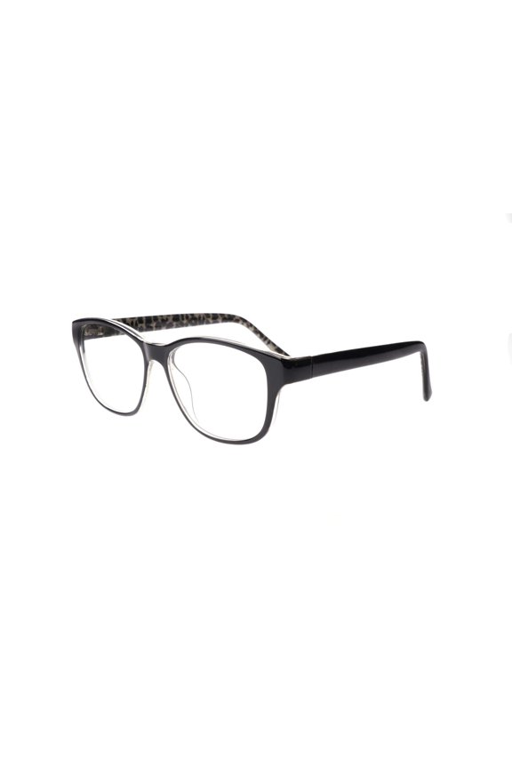 New ENVY EYEWEAR Black & Leopard Spotted EVELYN Eyeglasses 54/15/140