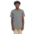 thumbnail image 1 of New EPTM. Men's OG Hype Hipster Hip Hop Extended Long Cotton Scoop T-Shirt Tee (Gray, L), 1 of 3