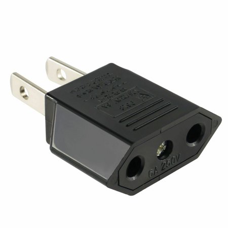 New EU Euro Europe to US USA Power Jack Wall Plug Converter Travel Adapter Us