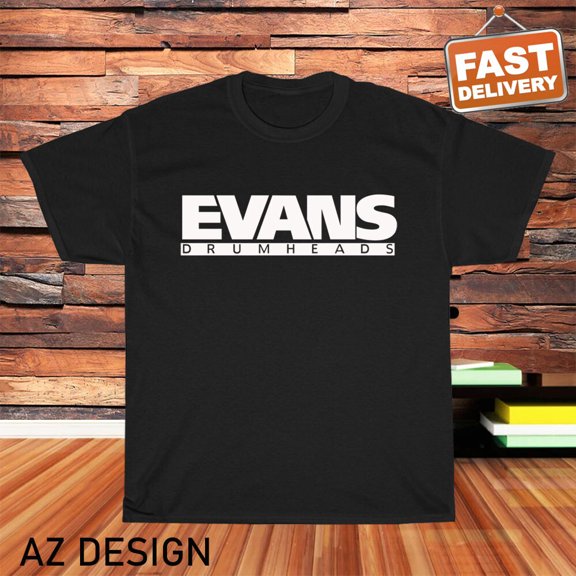 New EVANS Drums Drumheads Logo Men's T-Shirt funny Size S to 5XL
