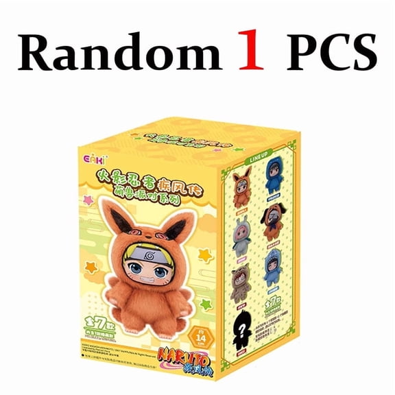 New Eaki Naruto Cute Beast Party - Naruto & Sasuke Blind Box Figure Keychain Charm Ornament Toy Christmas Gift