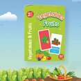 thumbnail image 1 of Early Education Learning Cards, Color Shape Number Vegetable Flashcards, Preschool Teaching Tool, Interactive Cognitive Activity, Durable Educational Toy, Homeschool Classroom Supplies, 1 of 2