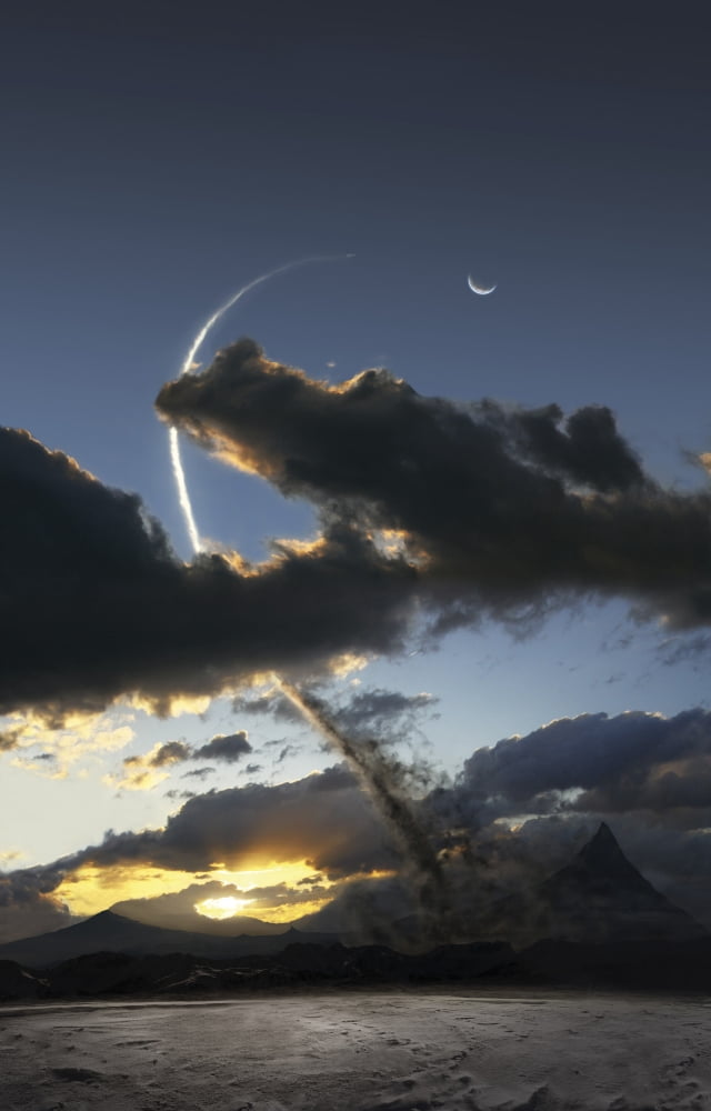 New Earth based moon project called Hyperion Canvas Art - Tobias RoetschStocktrek Images (23 x 36)