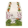 New Easter Linen Table Flag Grid Car Radish Placemat Tablecloth