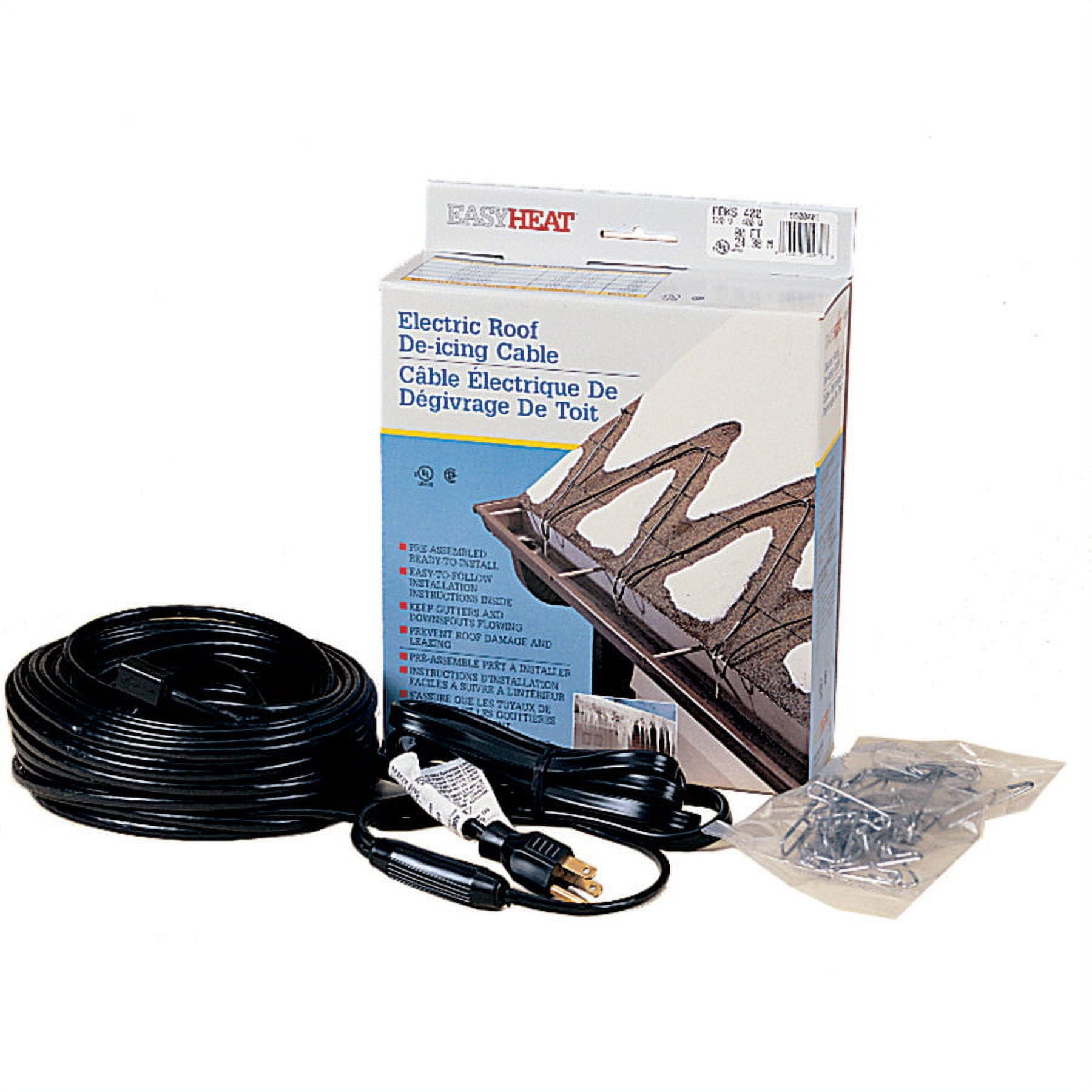 New Easy Heat ADKS100 Electric Roof & Gutter DeIcing Heating Cable