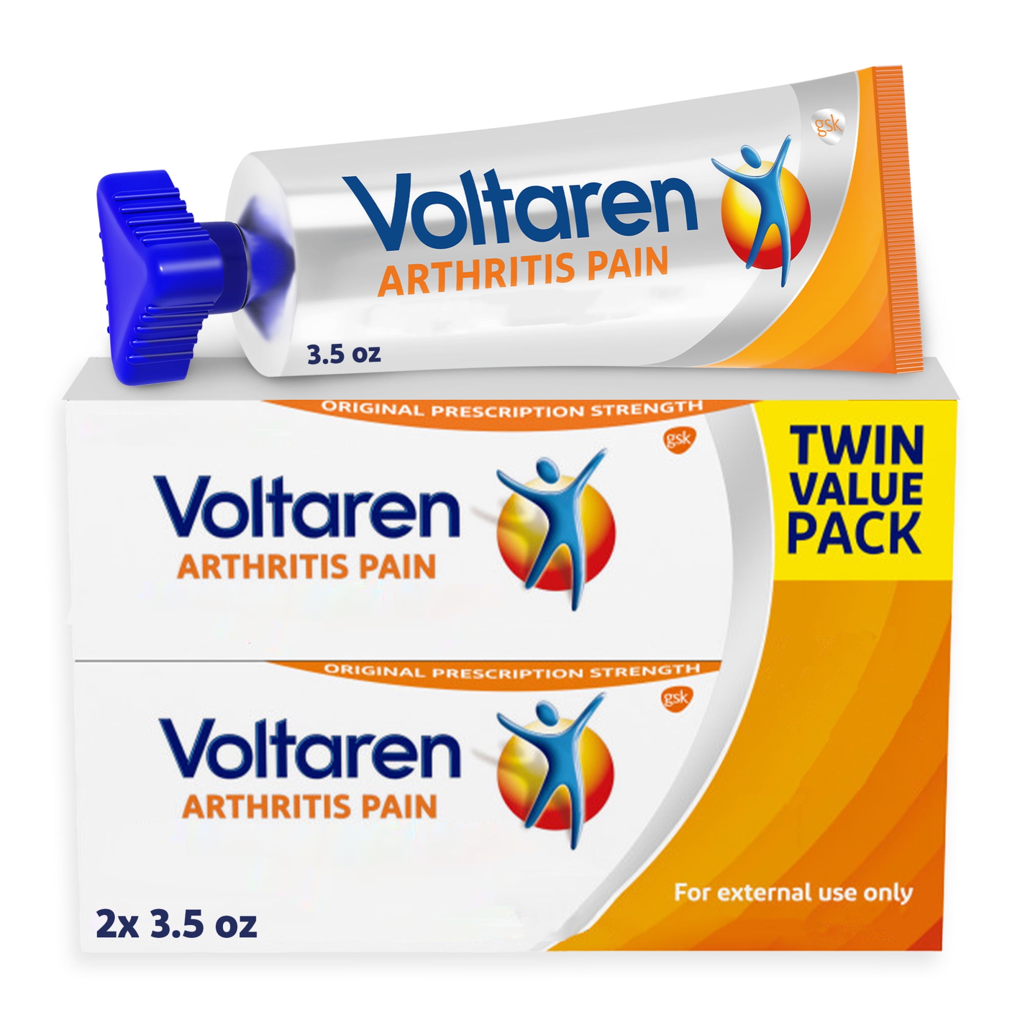 Voltaren Arthritis Pain Relief Gel Diclofenac Sodium Twin Pack 100G