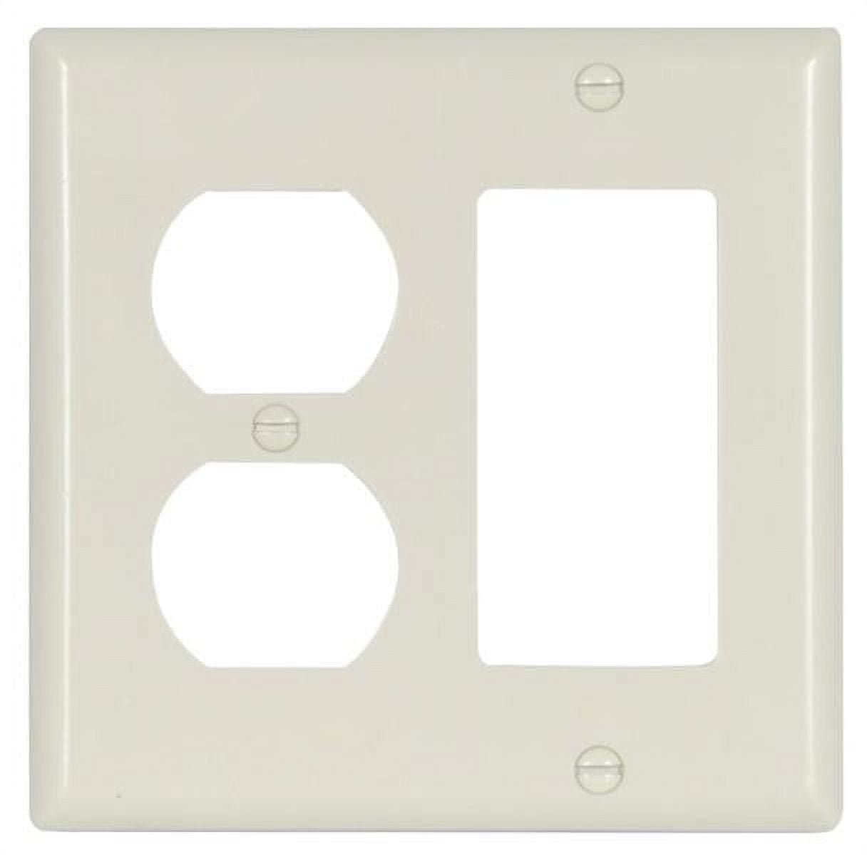 New Eaton 2157LABOX Standard Size Combination Wallplate 2Gang