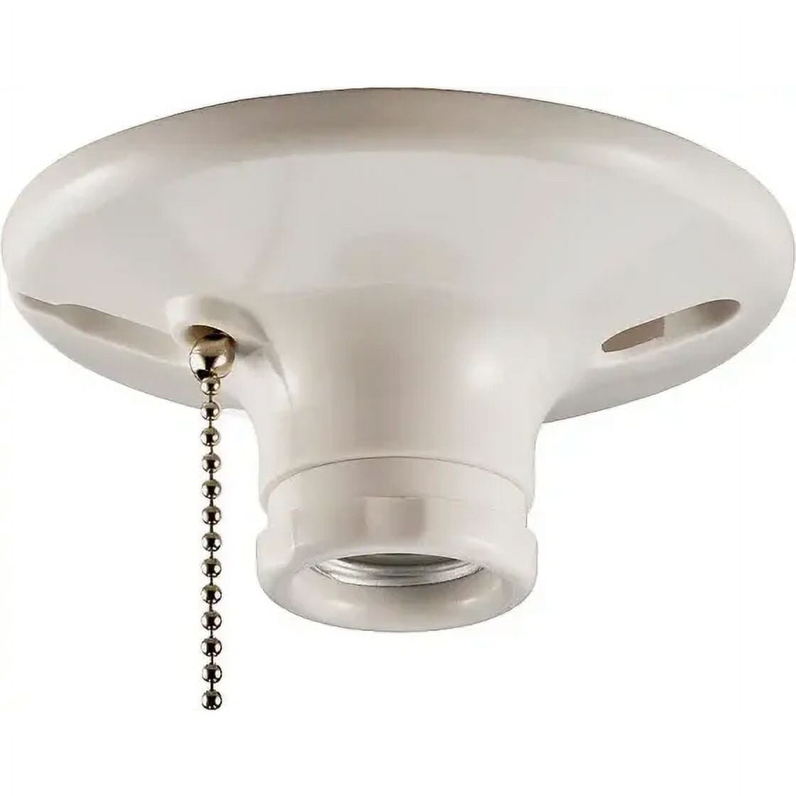 New Eaton Wiring Devices S759WCDSP Ceiling Lampholder With Pull Chain