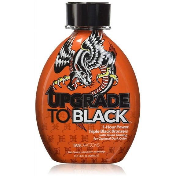 New Ed Hardy UPGRADE TO BLACK Triple Black Bronzer - 13.5 oz. Tanning Lotion