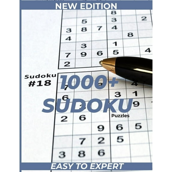 New Edition 1000+ Sudoku Puzzles Easy to Expert: Sudoku Puzzles Book With Solutions., (Paperback)