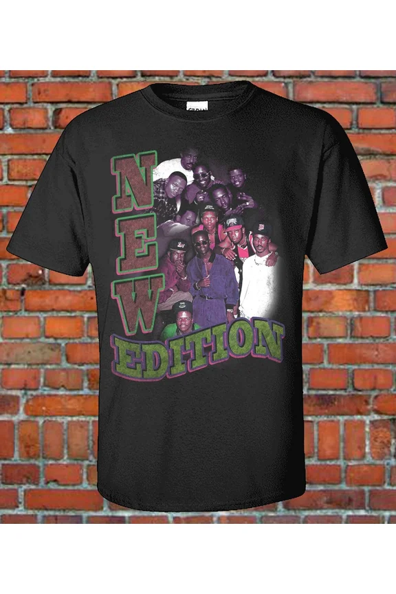 New Edition R&B Music Group Singer T-Shirt Unisex Cotton Tee Classic EXCLUSIVE