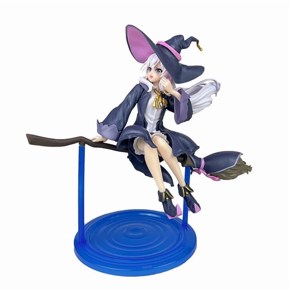 New Elaina (broom Ver) Character Anime Model Statue Action Figures Desktop Ornament Popular Decorations Fan Souvenirs Creative Gift Collectable