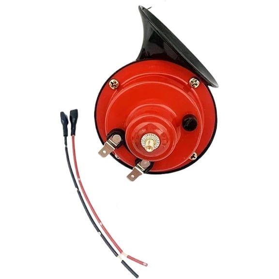 New Electric 12V/24V Snail Horn 300DB Waterproof Horn Fit For Trucks Boats Cars Motorcycles(Red 12v 1PC)