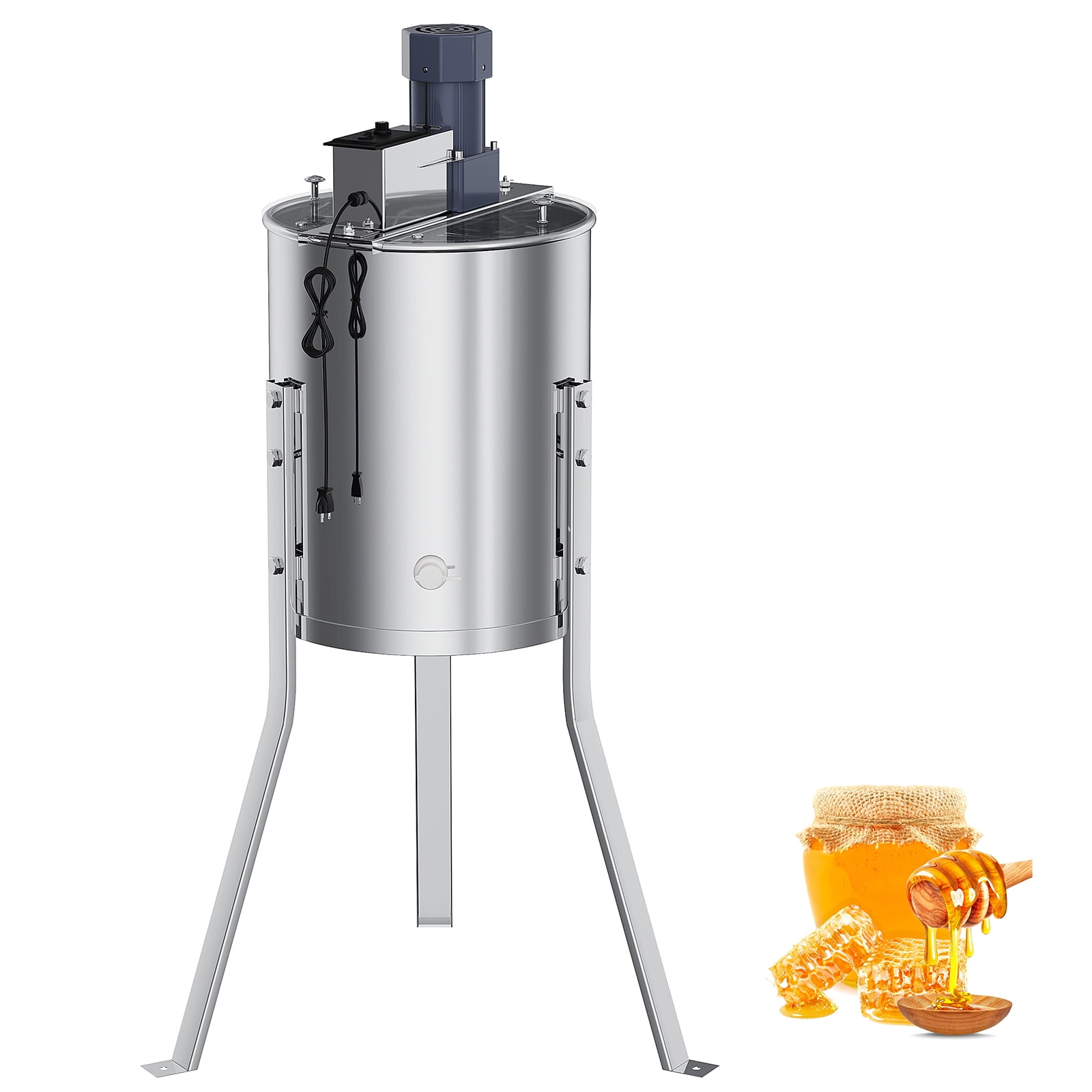 New Electric 4 Frame Honey Extractor Separator,Food Grade Stainless ...
