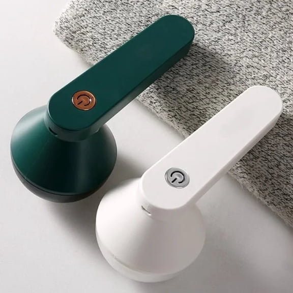 New Electric Hairball Trimmer, Electric Lint Remover Rechargeable, Lint Remover, Fuzz Remover Fabric Shaver, Instantly Remove Fuzz, Pet Hair, Lint, or Fluff Balls with Two Heads White