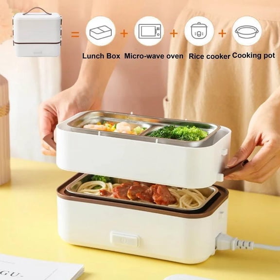 New Electric Heating Lunch Box with 304 Stainless Steel Inner Container, A Heating and Insulation Lunch Box for Office Workers
