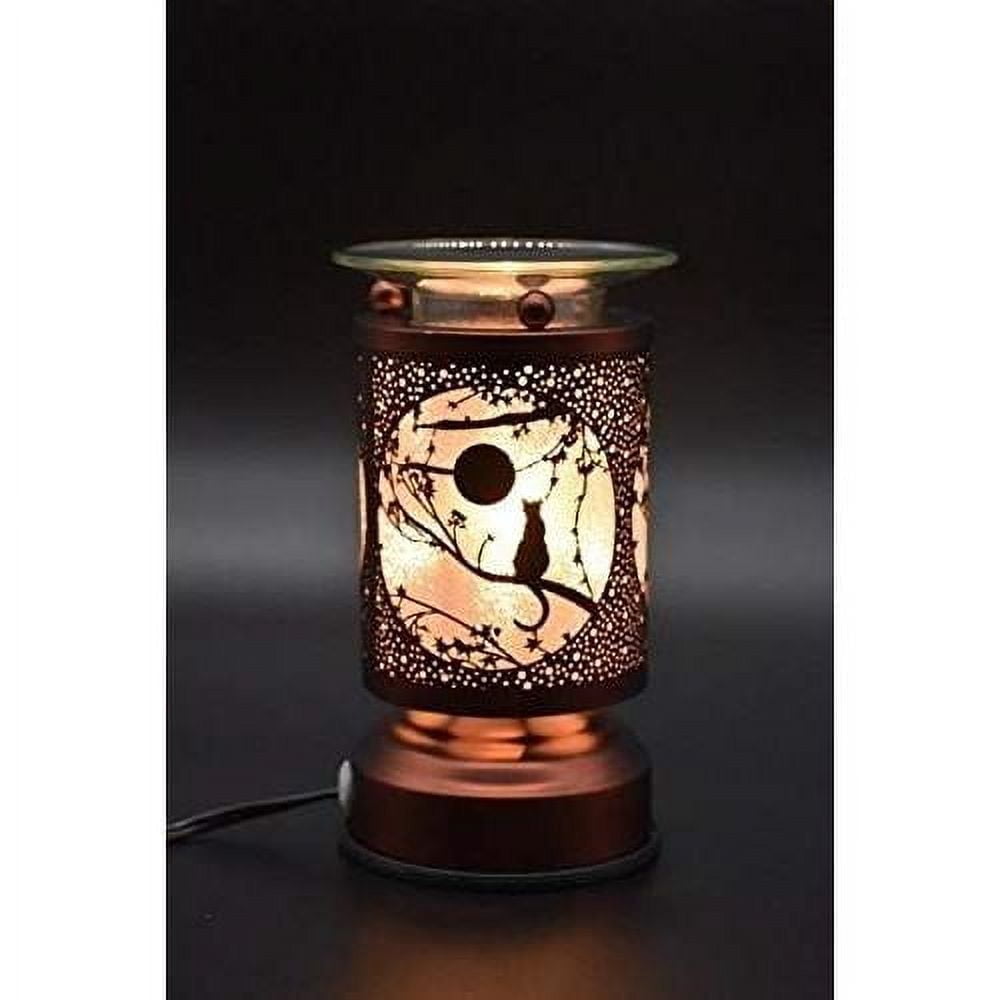 New Electric Touch Fragrance Aromatherapy Lamp Oil Warmer Moonlight Cat
