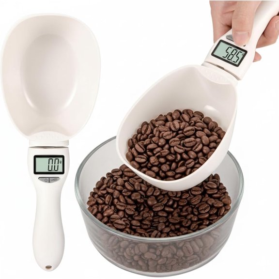 New Electronic Measuring Spoon, Digital Measuring Scoop Scale,Electronic Kitchen Measuring Spoon Scale for Cooking Baking - Smart Adjustable Measure Cup for Home Cooks Bakers Chefs Pet Owners
