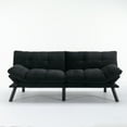 thumbnail image 1 of New Emerald Convertible Sofa Bed- 2-Seater Folding Sleeper with Adjustable Backrest & Armrests for Small Apartments, 1 of 5