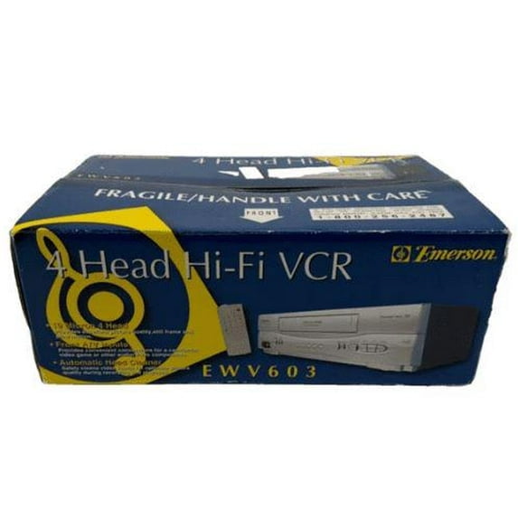 New Emerson EWV603 4-Head Hi-Fi VCR