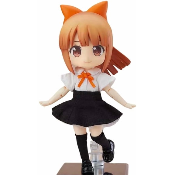 New Emily Ryo Figure Replacement Head Movable Emily Ryo Anime Figures 12cm/4.7inch Handmade PVC Character Model Decoration Craft Gift (B)