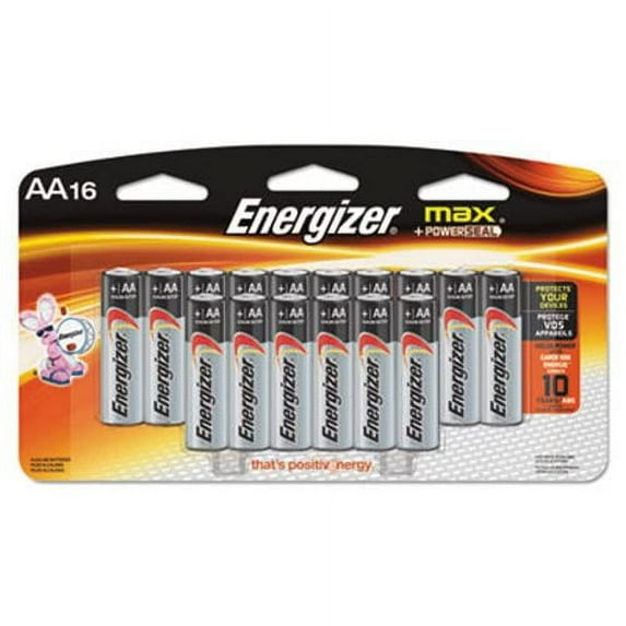 New Energizer MAX Alkaline Batteries, AA, 16 Batteries/Pack , Each