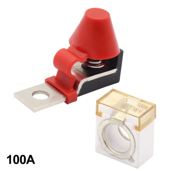 New Energy Electric Vehicle Battery Fuse Holder 58V Square Battery Fuse Holder 100A