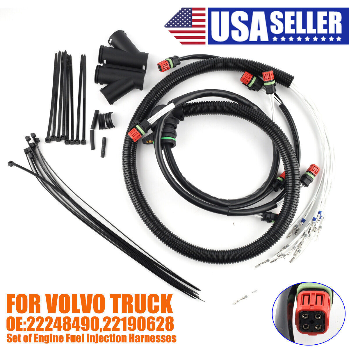 New Engine Injector Wire Harness Kit Fit Volvo Truck D13 | Replaces ...