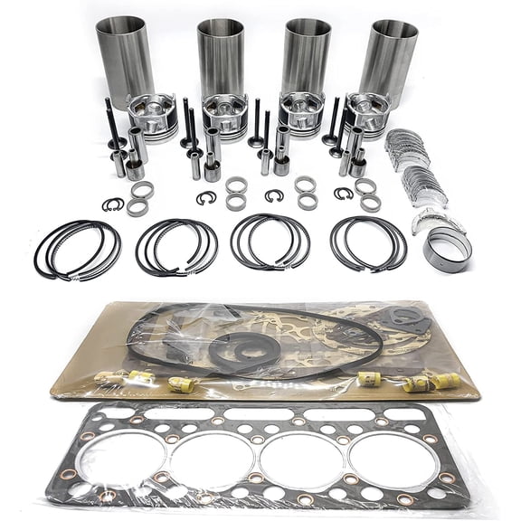 New Engine Rebuild Kit Compatible with Kubota V1702 V1702B Engine KH90 Bobcat 743 733