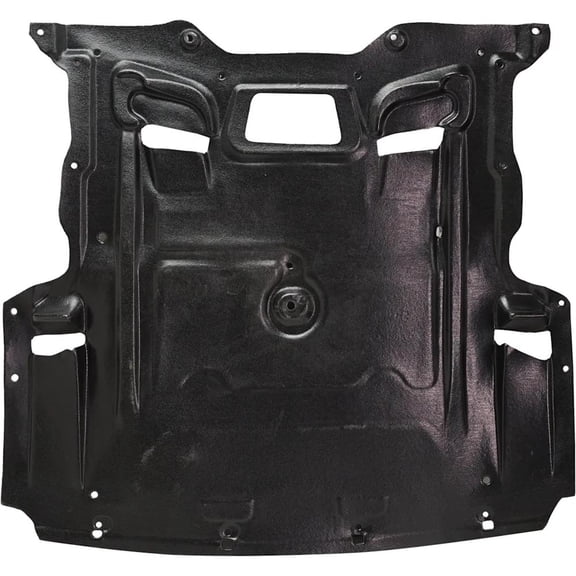 OEM Grade Engine Splash Shield Under Cover Compatible with 2009-2019 BMW 528I 535D 535I 2.0L 4-Cyl 3.0L V6 Front Plastic OEM 51757185113 550I 640I 650I 4.4L V8 Under Engine Bolt-On Fit