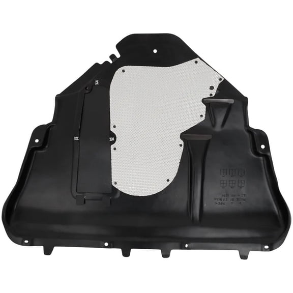 OEM Grade Engine Splash Shield Compatible with 2019-2022 Jeep Cherokee 2.0L 4-Cyl Lower Plastic OEM 68288225AC Under Engine Undercarriage Protection Road Debris Shield Bolt-On Fit