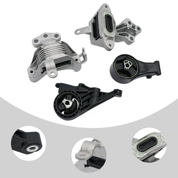 New Engine & Trans Mount Set 4pcs Fit for 11-19 Buick Cascada/ Chevrolet Cruze for Auto