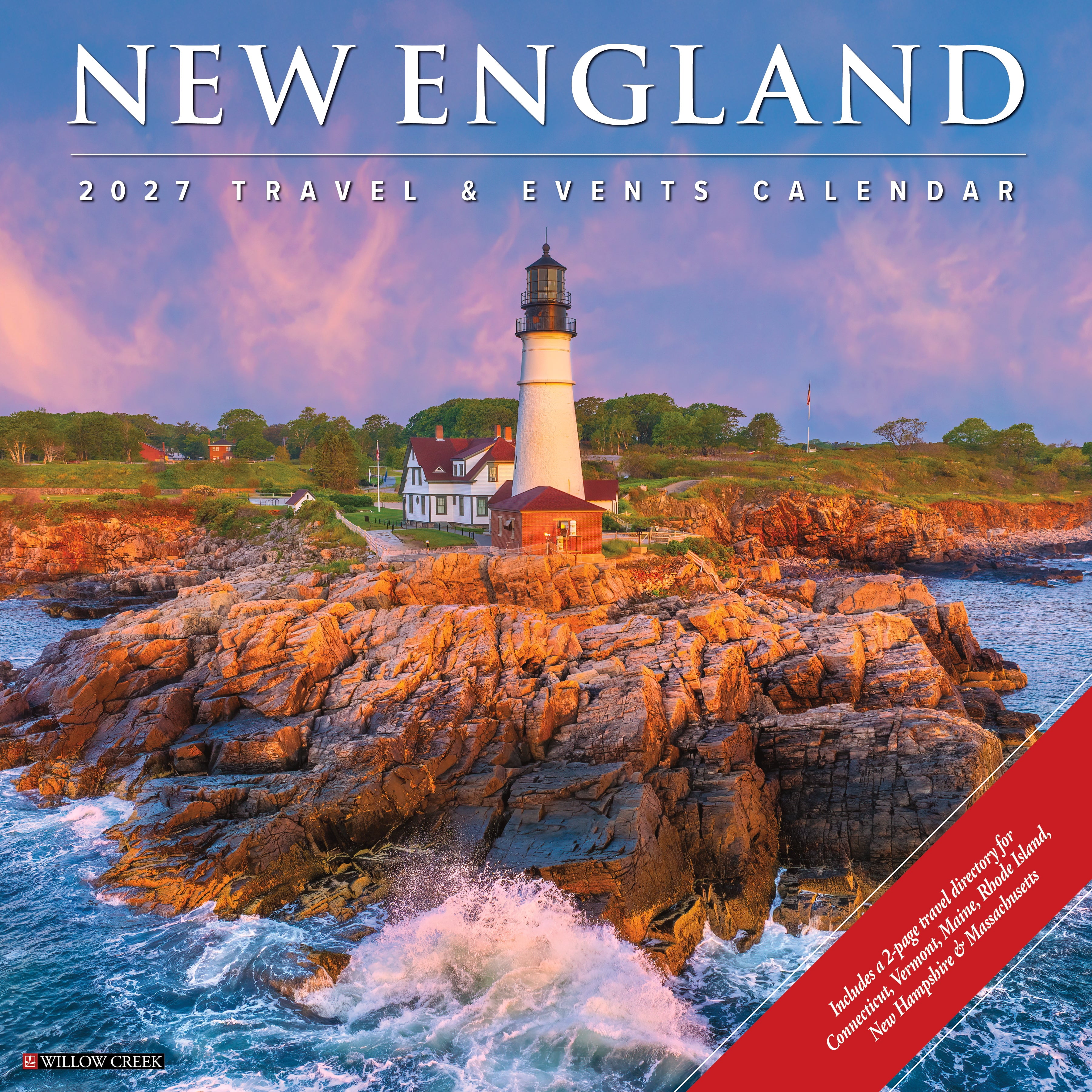 Willow Creek Press, New England 2027 Wall Calendar